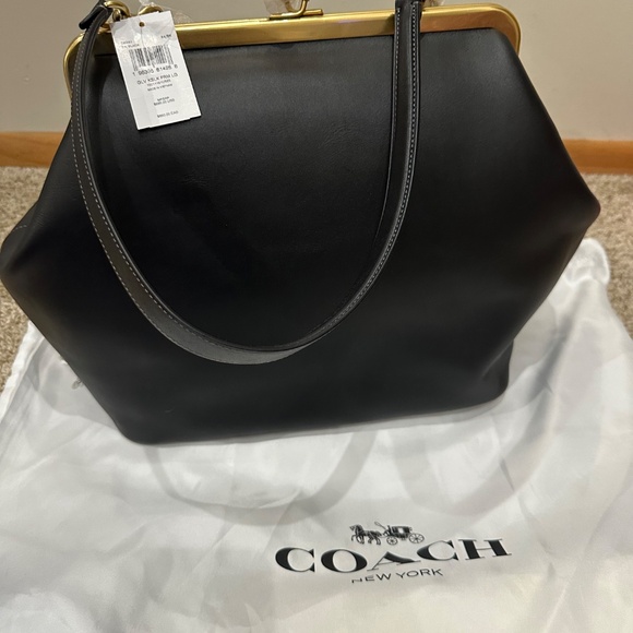 BRAND NEW COACH BLACK KISSLOCK - Picture 10 of 11